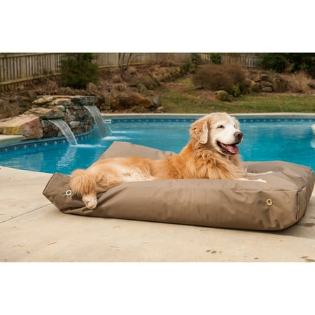 Snoozer Pet Dog Cat Puppy Soft Comfortable Lounger Rectangle Sleeping Rest Bed Large Hazelnut