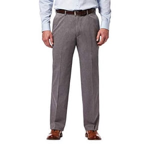 Image of Haggar Men s Non-Iron Twill Pant (34x34  Grey)