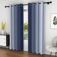 thumbnail image 6 of LFEEY Light Blocking Ombre Curtains, Room White Black Greyish Gradient Curtains, 42x84 Inch, 2 Panels, 6 of 6