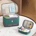 thumbnail image 5 of Kit de emergencia médica para el hogar Caja de almacenamiento para el hogar Botiquín de medicamentos Organizador de bolsas de almacenamiento de salud en capas multifuncional, 5 of 5
