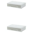 thumbnail image 4 of Cajones de almacenamiento transparentes Matsuzay Blanco Sencillo y a la moda Un solo cuadro 2Conjunto, 4 of 6