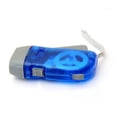 thumbnail image 5 of Blue 2pcs Hand Wind Up 3 LED Flashlight for Travel Emergency Camping Climbing Hiking, 5 of 5