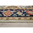 thumbnail image 4 of EORC SHT19IV 6 x 9 ft. Tribal Ivory Hand Knotted Wool Ivory Super Mahal Rug, 4 of 6