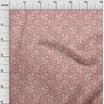 thumbnail image 3 of oneOone Georgette Viscose Pink Salmon Fabric Floral Craft Projects Decor Fabric Printed By The Yard 42 Inch Wide, 3 of 4