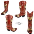 thumbnail image 4 of Urbalabs Western Cowboy Boot Red Angel Wings and Heart Flower Vase Decorative Cowboy Boots Vases Home Office Rustic Decor Country Living Wedding Centerpiece, 4 of 7