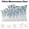 thumbnail image 5 of Throw Pillow Covers, Blue Tulip Eucalyptus 16x16 Pillow Covers for Couch/Sofa/Bed, Spring Summer Botanical Floral Chic Decorative Square Linen Cushion Pillowcase for Home Decor, 5 of 9
