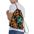 thumbnail image 3 of Kdxio Palm Trees Print Drawstring Backpack Bag,Waterproof Draw String Back Sack, Gym Drawstring Bags Swim Bag For Unisex, 3 of 9