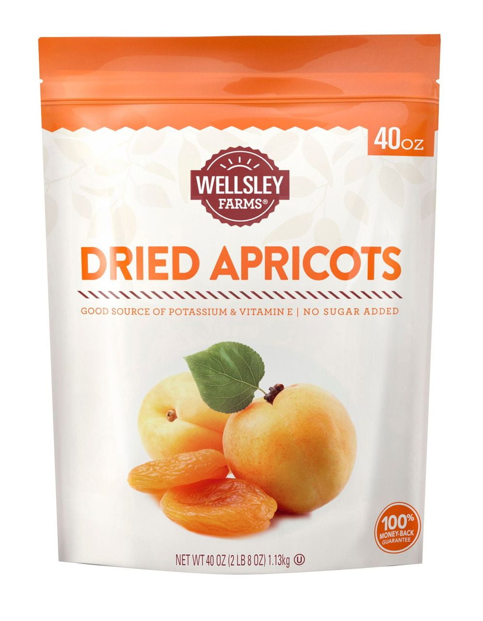 Wellsley Farms Gourmet Dried Apricots, 1 Count Per Pack, New 40 oz