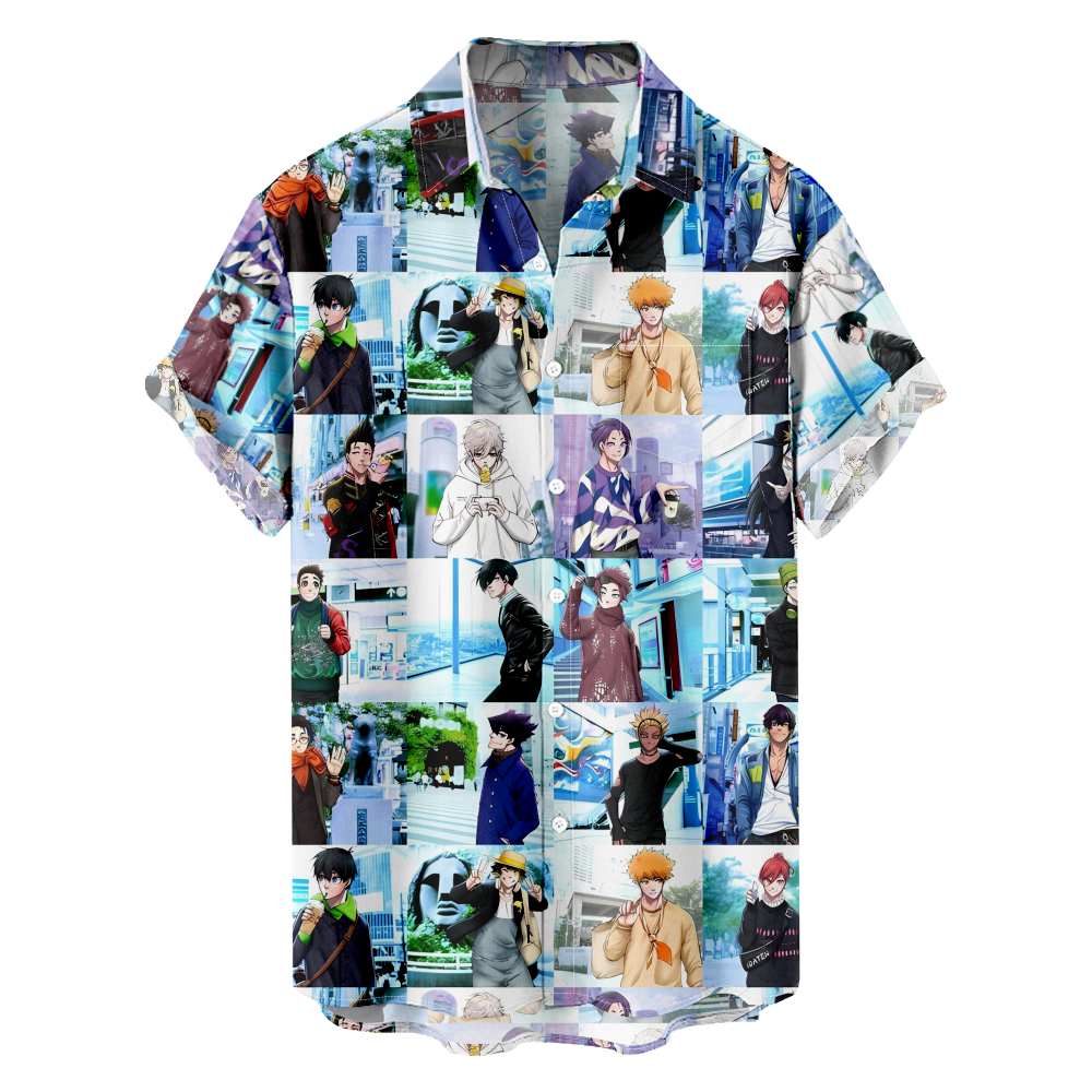 Chest Pocket Shirt BLUE LOCK 3D Print Cardigan 100-8XL Shirt For ...
