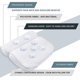 thumbnail image 3 of Almohada de baño AmazeFan Bathtub Spa con tecnología 4D Air Mesh y ventosas, 3 of 6