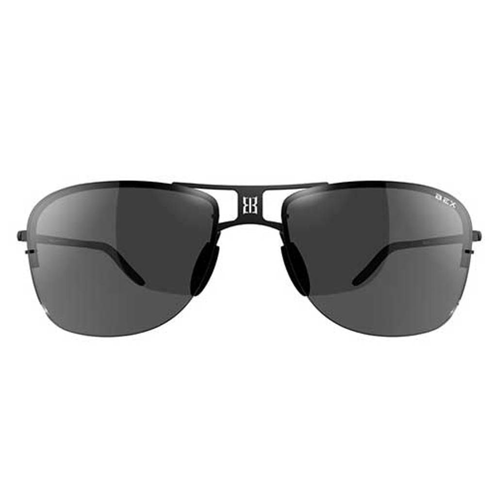Bex Sunglasses Grayfyn Titanium Lightweight Polarized Black Gray BYG5