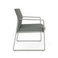 thumbnail image 4 of Chaise Bariatrique de Réception et Salle d'Attente Gansett / Acier Argenté / Gris Pâle, 4 of 7