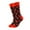 Brick Red, variant on His and Hers Matching Valentine Heart Lips Cotton Crew Socks Funny Novelty Couple Socks