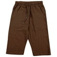 thumbnail image 6 of VIPOIN Men's Long Linen Shorts Casual Summer Beach Below Knee Length Pocketed 3/4 Drawstring Capri Pant, 6 of 6