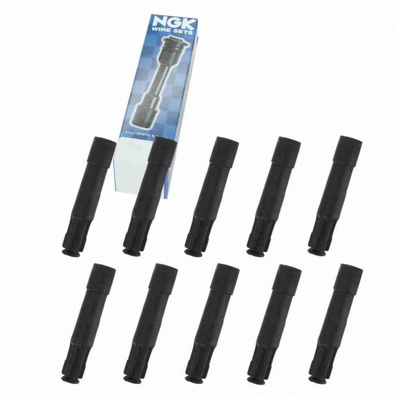 10 pc NGK 58936 Ignition Coil Boots for 02526 144058 146038 175-1009 2526 35-7021 36-2008 50029 50029-1 671-4273 671-6244 702449 SPB120 SPP56 SPP56E ZLE276 Direct Spark Plug Wire