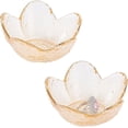 thumbnail image 1 of 2 Bandejas de cristal para joyas, con diseño de flor naranja, ideales para anillos y llaves. Medidas: 9 x 8,5 cm., 1 of 9