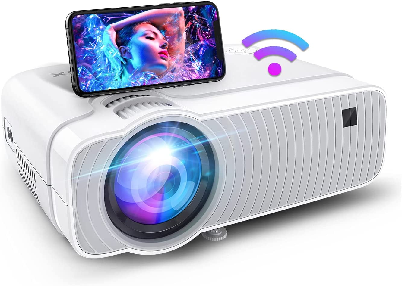 Home Smart Projector LED Portable Office WiFi Wireless Projector HD 1080P Home Portable Movie Projector