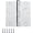 Satin Nickel, variant on 24 Pack 3.5" x 3.5" Black Door Hinges, Matte Black Door Hinges 3 1/2 Interior Hinges 1/4" Radius Standard Residential Bedroom Door