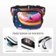thumbnail image 5 of Balery Starry Sky Colorful Donut Mochila Cinturón para Mujeres y Hombres, Bolsa de Cintura Impermeable de Doble Capa con Correa, 5 of 9
