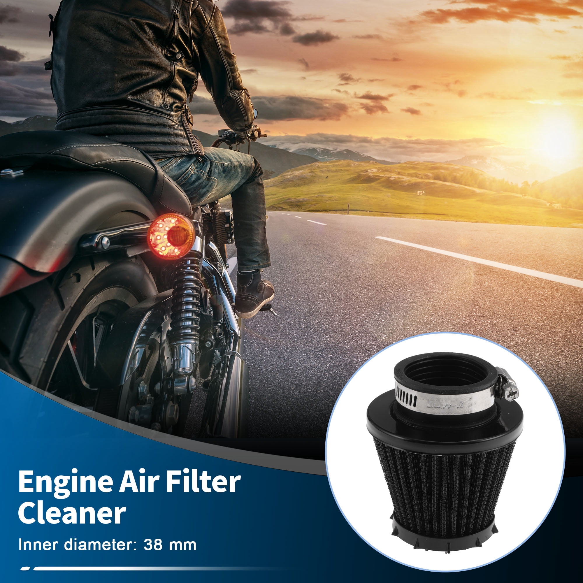 air filter for dirt bike helmet 44mm Motorcycle 2 Stroke GY6 ATV Mini Motor Black Air Filter will give you the performance and durability that you want your machine to have during all types of conditions you will take it through Twin Air - 154118 -