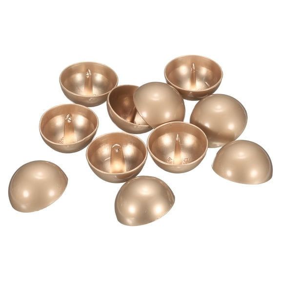 Uxcell 12pcs Hal-Domed Metal Sewing Buttons, 25mm / 1" Half Round Mushroom Pearl Cap Metal Buttons for Blazer Suit, Coat, Misty Gold