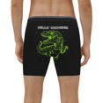 thumbnail image 2 of Men's Boxer Briefs, DINOSAUR IN SPACE Soft and Breathable Mens Underwear Boxer Briefs With Widen Waist, 2 of 5