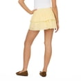 thumbnail image 5 of Forever 21 Women’s Cotton Eyelet Mini Skirt with Smocked Waist, Tiered Flowy Pull-On Summer Skirt for Casual Outfits and Vacation Looks, XS-XL, 5 of 6