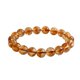 thumbnail image 1 of Pulsera de cristal dorado natural con cuentas redondas de 9 mm, 1 of 2