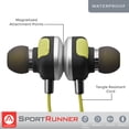 thumbnail image 2 of Audiomate SIPX7YL Wireless Bluetooth 4.1 Water-resistant Noise Isolating Headphones, Lightweight HD Stereo Earbuds Headset with Magnetic Connection and Built-in Mic, 2 of 8