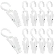 Masteelf 10pcs Laundry Hooks Swivel Hooks Clips For Hanging Clothes Closet Hanger Clips Hooks Dish Towel Clips Hat Hangers Sock Clips