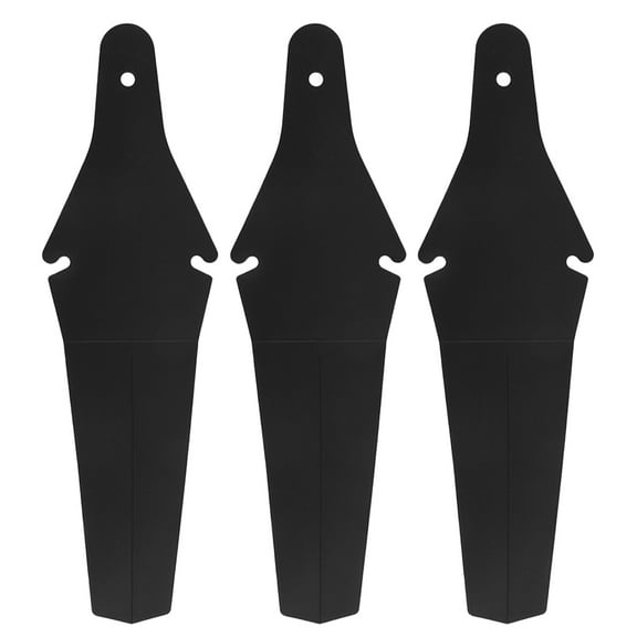WEUVEB Rear Mud Guard Bicycle Mudguard Black Plastic Easy Installation 3Pcs