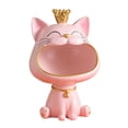 thumbnail image 3 of AMLESO Cat Statue Resin Holder Figurine Holder Storage Box Bowl Desk Key Decors Serving Pink, 3 of 8