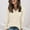 Beige, variant on Womens Sweater Casual V Neck Long Sleeve Shirts Fall Tops Lightweight Tunic Sweaters Fashion Clothes Loose Fit