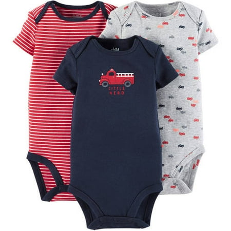 Child Of Mine By Carters Newborn Baby Boy Bodysuit, 3 Pack