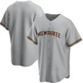 thumbnail image 1 of New Cardigan Baseball Uniform Brewers Baseball Blank Summer Sportswear Gray-XL(48), 1 of 2