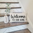 thumbnail image 5 of Farmhouse Throw Pillow Cover 12x20 Inch Welcome to Our Home Black Outdoor Rustic Lumbar Pillow Cover Decorative Throw Pillows Cases Cushion Covers Decorations for Porch Room Couch Sofa Decor, 5 of 6