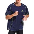 thumbnail image 4 of Power Rich Mens Workout Shirts Dri-FIT Short Sleeve Athletic T-Shirt, XL, 4 of 7