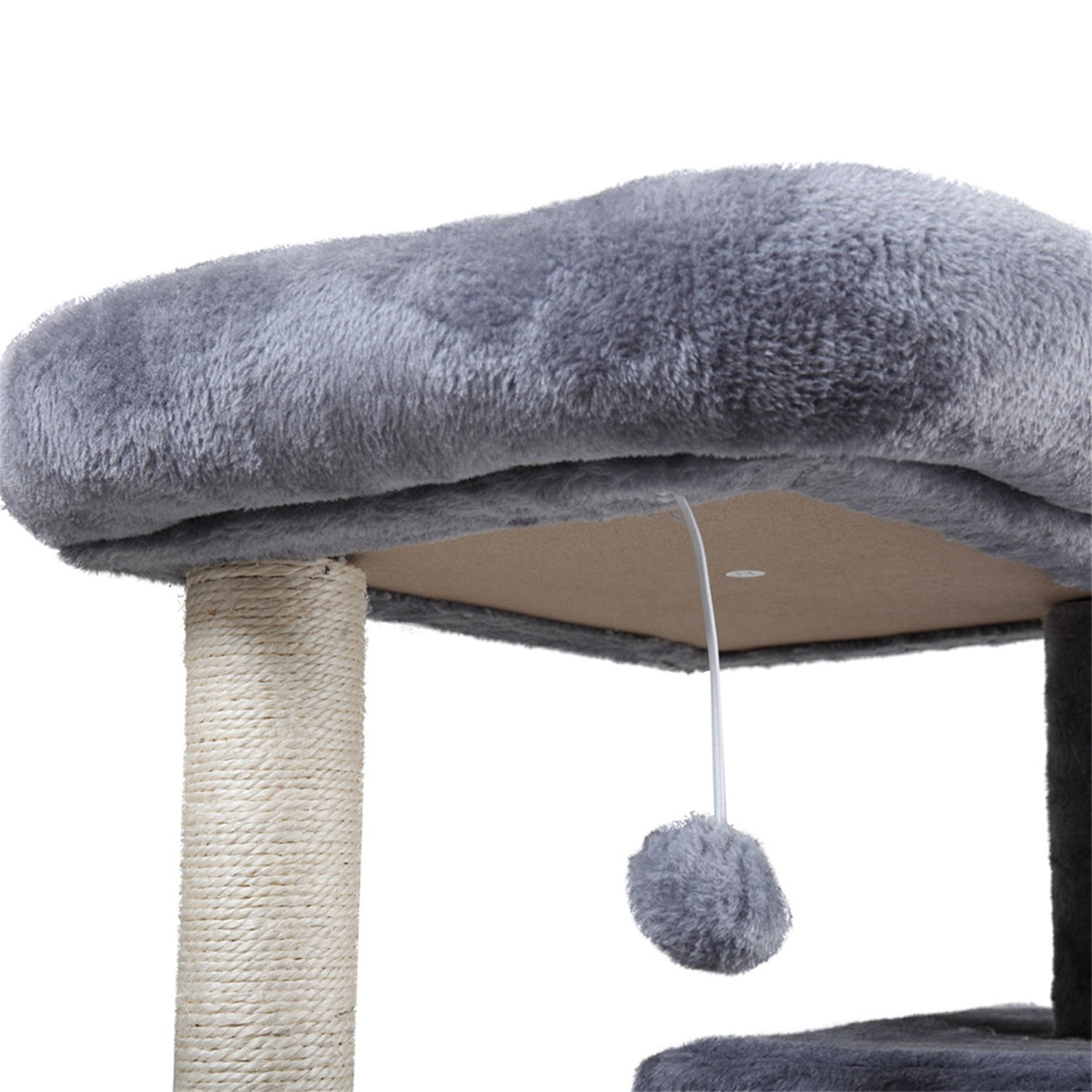 Pefilos Cat Condo for Multiple Cats, Multi-Level Cat Tree for Big Cats Cat Tower Furniture with Sisal-Covered Scratching Posts, Cat Tower for Indoor Cats, Gray Pefilos Cat Condo for Multiple Cats, Multi-Level Cat Tree for Big Cats Cat Tower Furniture with Sisal-Covered Scratching Posts, Cat Tower for Indoor Cats, Gray