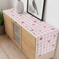 thumbnail image 4 of Valentine's Day Table Runner 70 Inches Long Farmhouse Dress Scarves, Red Love Heart Romantic Pink Buffalo Plaid Dining Tablerunner for Coffee Table/Kitchen Island/Party Décor, 13" x 70", 4 of 8