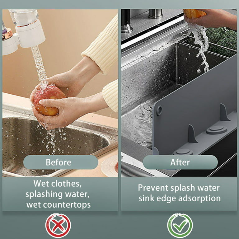 Sink Water Splash Guard Water Splatter Backsplash Protector