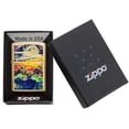 thumbnail image 3 of Zippo High Polish Brass Howling Wolf Pocket Lighter, 3 of 7