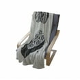 thumbnail image 4 of Charcoal Grey Soft Flannel Fleece Blanket, Hand Drawn Inspired Sushi Japanese Food Items California Roll Maki, Cozy Plush for Indoor and Outdoor Use, 70" x 90", White and Pale Taupe, by Ambesonne, 4 of 6