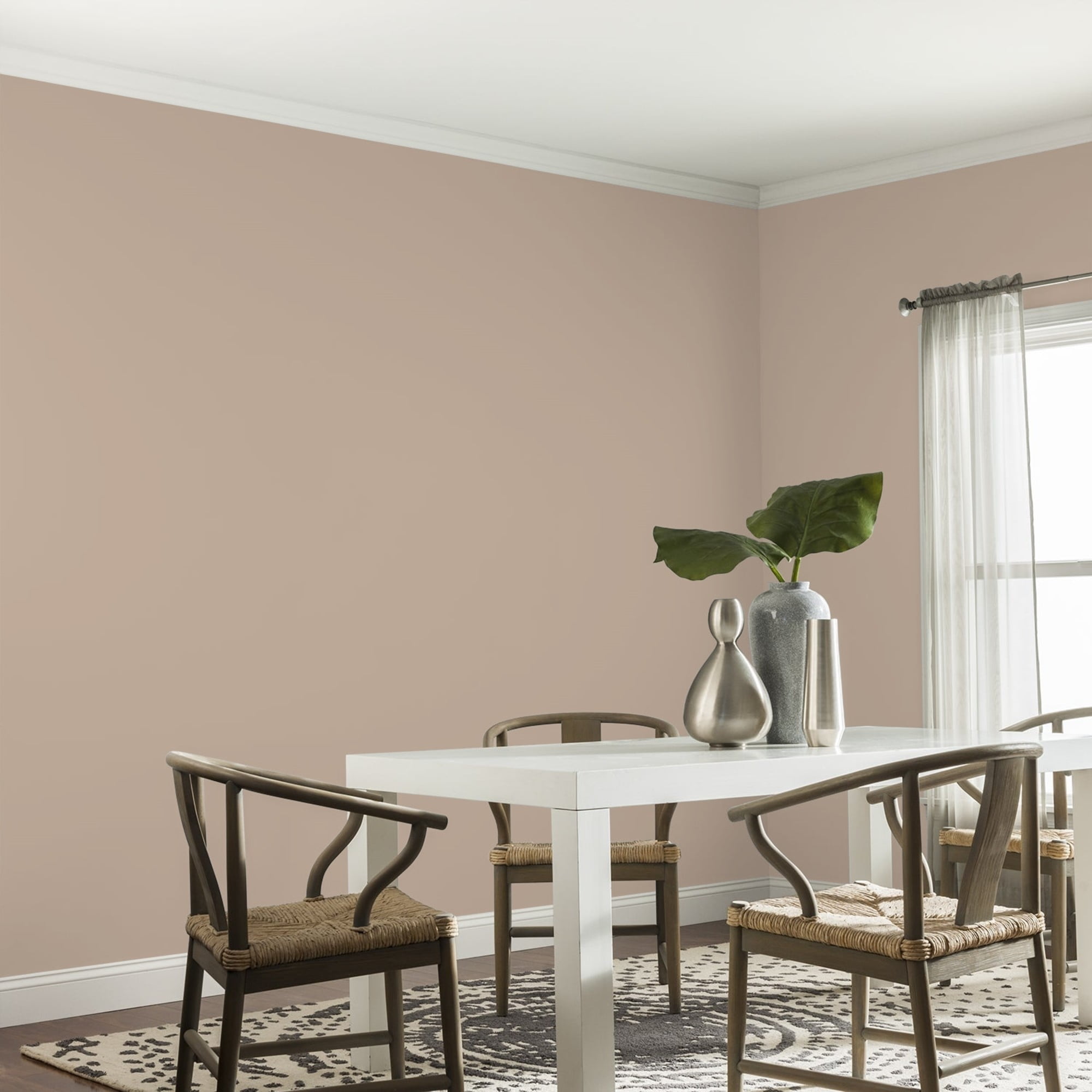 Glidden Fundamentals Notorious / Brown, Eggshell Interior Paint, 1 Quart