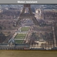 thumbnail image 6 of Ambesonne Eiffel Tower Place Mats Set of 4, View of Eiffel Tower, Standard Size, Pale Blue Brown, 6 of 6