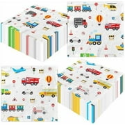 48Pcs Transportation Napkins Paper Transportation Birthday Decorations Vehicle Party Napkins Truck Napkins Cars Party Decorations for Boys Kids Birthday Party Baby Shower Dinner Kitchen Bathroom