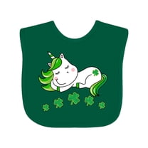 Inktastic St Patricks Day Irish Unicorn Girls Baby Bib