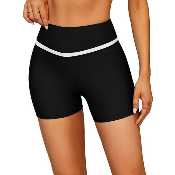 Beautyin Maillots de Bain pour Femmes Shorts de Bain Shorts de Bain Taille Haute Bas de Tankini