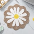 thumbnail image 2 of 2PC Bath Mat Flower Like Carpet Round Rug Water Absorption Non- Floor Mat Stain-Resistant Machine Washable Multi-Scenario Decorative for Bathroom Kitchen Living Room Bedroom, 2 of 15