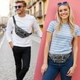 thumbnail image 2 of Fanny Pack White Spider Webs and Spiders Waist Pack Bag,Running Cross Bag,Waterproof Large Fanny Packs for Women Men for Travel Running Hiking Cycling, 2 of 6