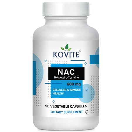 Kovite Kosher NAC N-Acetyl-L-Cysteine 600 Mg - 90 Vegetable Capsules